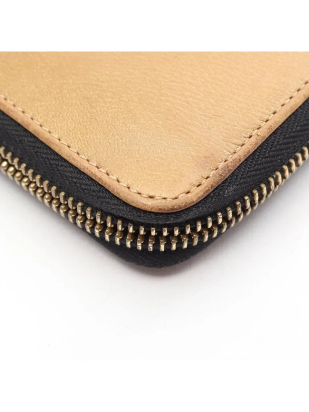 Loewe Round Length Wallet Brown Leather